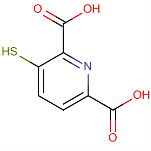 2,6-Pyridinedicarboxylic acid, 3-mercapto- molecular structure
