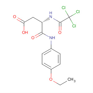 Butanoic acid,4-[(4-ethoxyphenyl)amino]-4-oxo-3-[(trichloroacetyl)amino]-, (S)- molecular structure