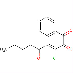 1,2-Naphthalenedione, 3-chloro-4-(1-oxopentyl)- molecular structure