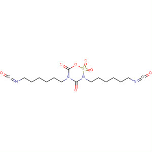 1,2,3,5-Oxathiadiazine-4,6(3H,5H)-dione, 3,5-bis(6-isocyanatohexyl)-,2,2-dioxide molecular structure