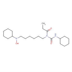 7,14-Diazadispiro[5.1.5.2]pentadec-7-yloxy,14-[(cyclohexylamino)carbonyl]-15-oxo- molecular structure