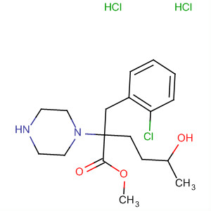 1-Piperazineacetic acid, a-[(2-chlorophenyl)methyl]-4-(2-hydroxybutyl)-,methyl ester, dihydrochloride molecular structure