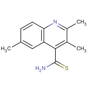 4-Quinolinecarbothioamide, 2,3,6-trimethyl- molecular structure