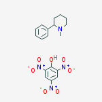 1-methyl-2-phenyl-piperidine; 2,4,6-trinitrophenol molecular structure
