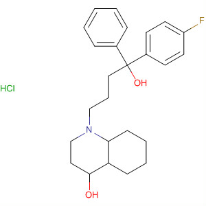 4-Quinolinol, 1-[4-(4-fluorophenyl)-4-hydroxy-4-phenylbutyl]decahydro-,hydrochloride
