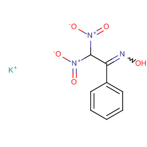Ethanone, 2,2-dinitro-1-phenyl-, oxime, ion(1-), potassium molecular structure