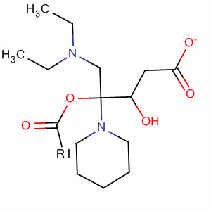 1-Piperidineethanol, a-[(diethylamino)methyl]-, acetate (ester) molecular structure