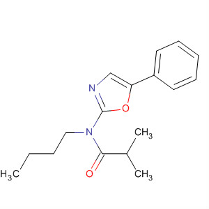 Propanamide, N-butyl-2-methyl-N-(5-phenyl-2-oxazolyl)- molecular structure