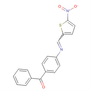 Methanone, [4-[[(5-nitro-2-thienyl)methylene]amino]phenyl]phenyl- molecular structure