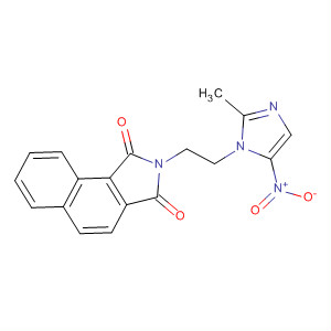 1H-Benz[e]isoindole-1,3(2H)-dione,2-[2-(2-methyl-5-nitro-1H-imidazol-1-yl)ethyl]- molecular structure