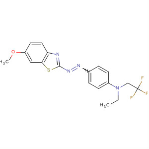 Benzenamine,N-ethyl-4-[(6-methoxy-2-benzothiazolyl)azo]-N-(2,2,2-trifluoroethyl)- molecular structure
