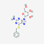 6-(benzylsulfanyl)-9-pentofuranosyl-9H-purin-2-amine