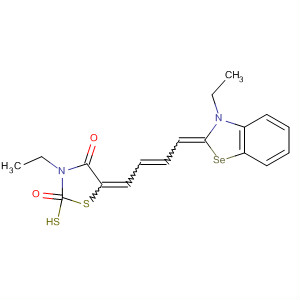 4-Thiazolidinone,3-ethyl-5-[4-(3-ethylbenzoselenazol-2(3H)-ylidene)-2-butenylidene]-2-thioxo- molecular structure