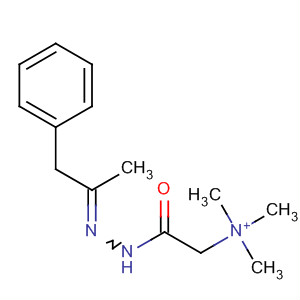 Ethanaminium,N,N,N-trimethyl-2-[(1-methyl-2-phenylethylidene)hydrazino]-2-oxo- molecular structure