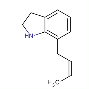 1H-Indole, 7-(2-butenyl)-2,3-dihydro-, (Z)- molecular structure