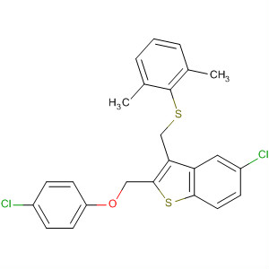 Benzo[b]thiophene,5-chloro-2-[(4-chlorophenoxy)methyl]-3-[[(2,6-dimethylphenyl)thio]methyl]-