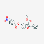 ETHYL 5-(4-NITROBENZOYL)OXY-2-PHENYL-BENZOFURAN-3-CARBOXYLATE