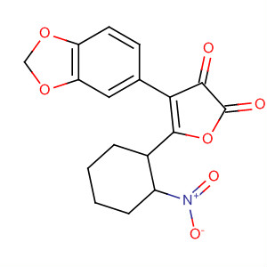2,3-Furandione, 4-(1,3-benzodioxol-5-yl)dihydro-5-(2-nitrophenyl)-