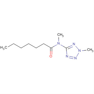 Heptanamide, N-methyl-N-(2-methyl-2H-tetrazol-5-yl)- molecular structure
