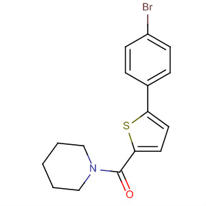 Piperidine, 1-[[5-(4-bromophenyl)-2-thienyl]carbonyl]- molecular structure