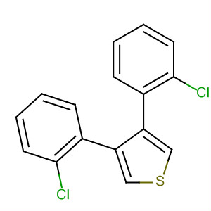 Thiophene, 3,4-bis(2-chlorophenyl)- molecular structure