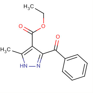 1H-Pyrazole-4-carboxylic acid, 3-benzoyl-5-methyl-, ethyl ester molecular structure