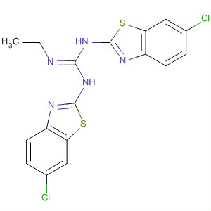 Guanidine, N,N'-bis(6-chloro-2-benzothiazolyl)-N''-ethyl- molecular structure