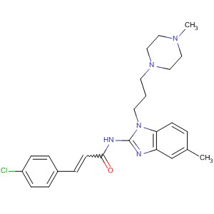 2-Propenamide,3-(4-chlorophenyl)-N-[5-methyl-1-[3-(4-methyl-1-piperazinyl)propyl]-1H-benzimidazol-2-yl]-