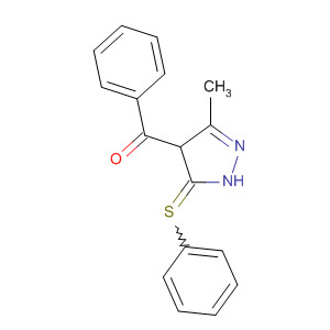 Methanone,(4,5-dihydro-3-methyl-1-phenyl-5-thioxo-1H-pyrazol-4-yl)phenyl- molecular structure