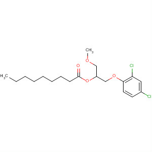 Nonanoic acid, 2-(2,4-dichlorophenoxy)-1-(methoxymethyl)ethyl ester molecular structure