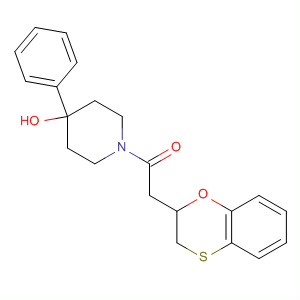 4-Piperidinol, 1-[(2,3-dihydro-1,4-benzoxathiin-2-yl)acetyl]-4-phenyl-