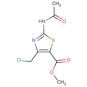 5-Thiazolecarboxylic acid, 2-(acetylamino)-4-(chloromethyl)-, methylester molecular structure