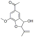 2,3-Dihydro-5-acetyl-7-methoxy-2-(1-methylethenyl)benzofuran-3-ol