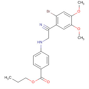 Benzoic acid, 4-[[(2-bromo-4,5-dimethoxyphenyl)cyanomethyl]amino]-,propyl ester