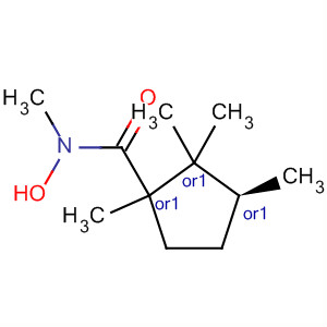 Cyclopentanecarboxamide, N-hydroxy-N,1,2,2,3-pentamethyl-, cis- molecular structure
