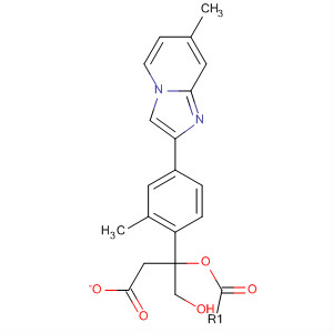 Benzeneethanol, b-methyl-4-(7-methylimidazo[1,2-a]pyridin-2-yl)-,acetate (ester) molecular structure