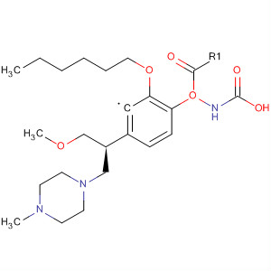 Carbamic acid, [2-(hexyloxy)phenyl]-,(1S)-1-(methoxymethyl)-2-(4-methyl-1-piperazinyl)ethyl ester