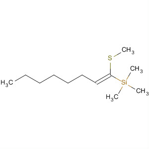 Silane, trimethyl[1-(methylthio)-1-octenyl]-, (Z)- molecular structure