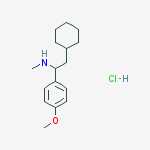 2-cyclohexyl-1-(4-methoxyphenyl)-N-methylethanamine molecular structure