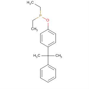 Phosphinous acid, diethyl-, 4-(1-methyl-1-phenylethyl)phenyl ester molecular structure