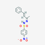 4-(HYDROXY(OXIDO)AMINO)-N'-(1-METHYL-3-PHENYL-2-PROPENYLIDENE)BENZENESULFONOHYDRAZIDE