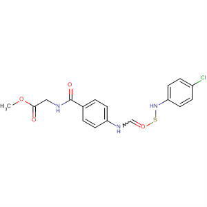 Glycine, N-[4-[[[(4-chlorophenyl)amino]thioxomethyl]amino]benzoyl]-,methyl ester