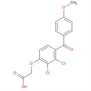 Acetic acid, [2,3-dichloro-4-(4-methoxybenzoyl)phenoxy]- molecular structure