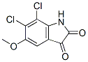 6,7-dichloro-5-methoxy-1H-indole-2,3-dione molecular structure