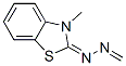formaldehyde [(2E)-3-methyl-1,3-benzothiazol-2(3H)-ylidene]hydrazone molecular structure
