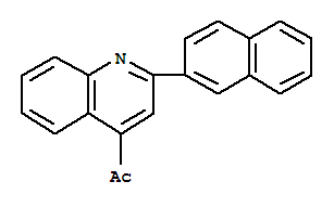 1-[2-(naphthalen-2-yl)quinolin-4-yl]ethanone molecular structure