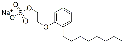 sodium 2-(octylphenoxy)ethyl sulphate molecular structure
