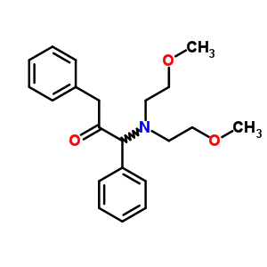 1-(bis(2-methoxyethyl)amino)-1,3-diphenyl-propan-2-one molecular structure
