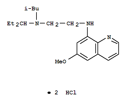 N'-(6-methoxyquinolin-8-yl)-N-(2-methylpropyl)-N-(pentan-3-yl)ethane-1,2-diamine molecular structure