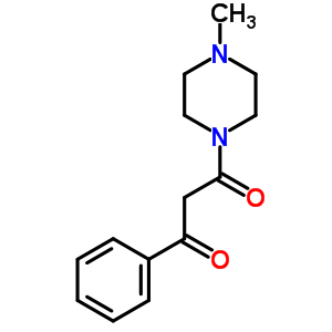 1-(4-methylpiperazin-1-yl)-3-phenylpropane-1,3-dione molecular structure